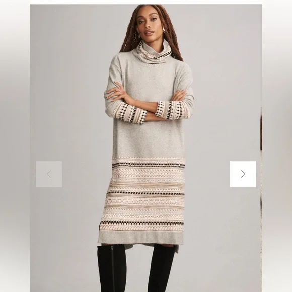 Anthropologie Daily Practice Anthropologie Turtleneck Sweater Dress Medium C92 - Picture 14 of 16